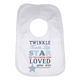 Twinkle Twinkle Little Star Boys Baby Bib