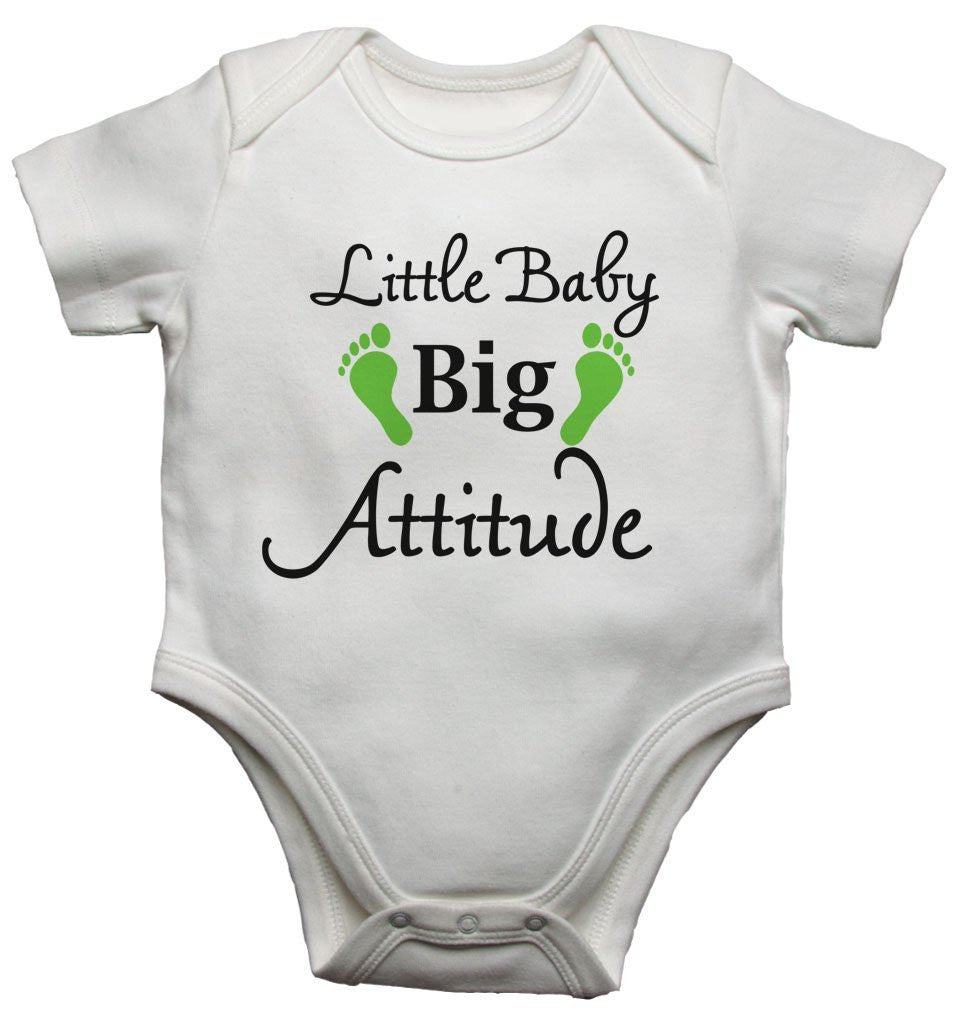 Little Baby Big Attitude Baby Vests Bodysuits