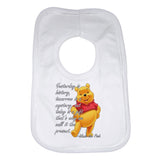 Yesterday Is History Winnie The Pooh Beautiful Quotation Baby Bib