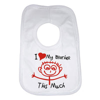I Love My Brother This Much Good Baby Bib