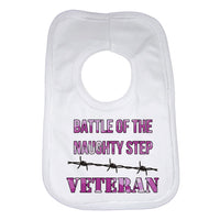 Battle of the Naughty Step Veteran - Girls Baby Bib