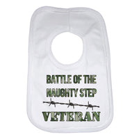 Battle of the Naughty Step Veteran - Boys Baby Bib