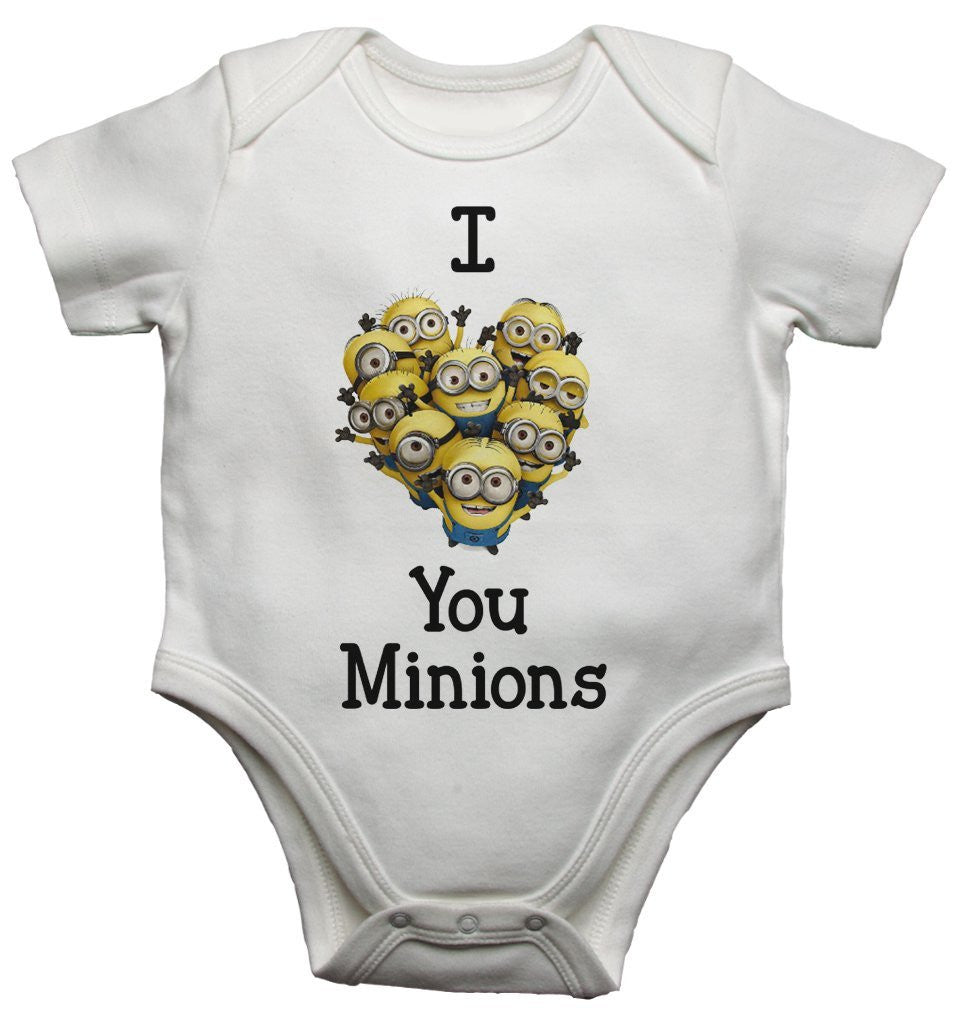I Love You Minions Baby Vests Bodysuits