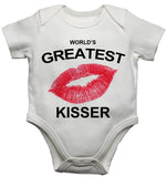 Worlds Greatest Kisser Baby Vests Bodysuits