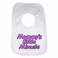 Mummy's Little Miracle Boys Girls Baby Bibs