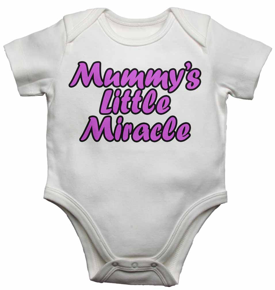 Mummy's Little Miracle - Baby Vests Bodysuits for Boys, Girls
