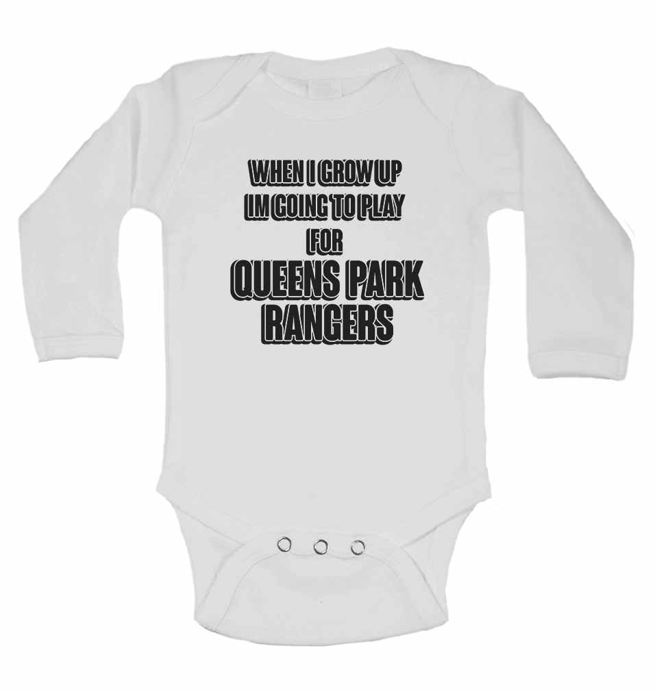 When I Grow Up Im Going to Play for Queens Park Rangers - Long Sleeve Baby Vests