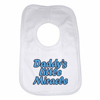 Dadddy's Little Miracle Boys Girls Baby Bibs