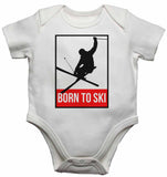 Born to Ski - Baby Vests Bodysuits for Boys, Girls