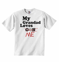 My Grandad Loves Me not Golf - Baby T-shirts