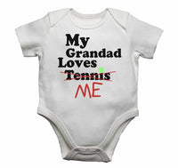 My Grandad Loves Me not Tennis - Baby Vests