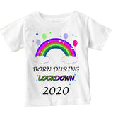 Soft Cotton Baby T-shirt Born During Lockdown 2020 Gift for Boys & Girls