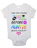Soft Cotton Baby Vests Bodysuits Grows I Am Too Young For Mask for Newborn Gift