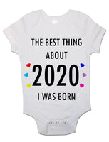 Soft Cotton BabyVests Bodysuits Grows The Best Thing About 2020 for Newborn Gift