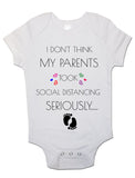 Baby Vest Bodysuit Grow My Parents Took Social Distancing Seriously Newborn Gift