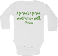 A Person's A Person No Matter How Small - Long Sleeve Vests