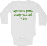 A Person's A Person No Matter How Small - Long Sleeve Vests