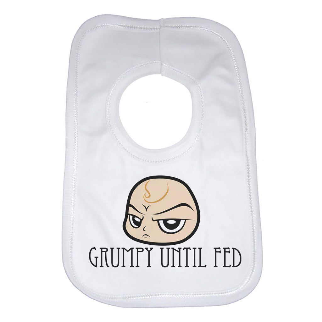 Grumpy Until Fed Unisex Baby Bibs