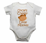 Uncle's Cheeky Little Monkey - Baby Vests Bodysuits for Boys, Girls