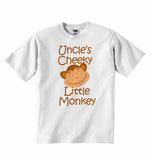 Uncles Cheeky Little Monkey Baby Toddler and Childrens T Shirt