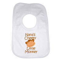 Nana's Cheeky Little Monkey Baby Bibs