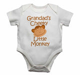 Grandad's Cheeky Little Monkey - Baby Vests Bodysuits for Boys, Girls