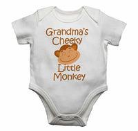Grandma's Cheeky Little Monkey - Baby Vests Bodysuits for Boys, Girls