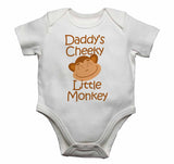 Daddy's Cheeky Little Monkey - Baby Vests Bodysuits for Boys, Girls
