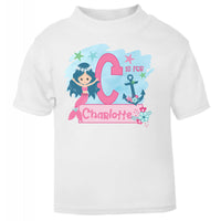 Personalised Mermaid Childrens T Shirt - Personalise with any Name
