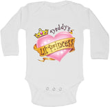 Daddys Little Princess - Long Sleeve Vests For Girls