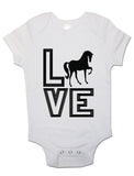 Horse Love - Baby Vests Bodysuits for Boys, Girls