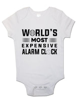 World's Most Expensive Alarm Clock - Baby Vests Bodysuits for Boys, Girls