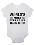 World's Most Expensive Alarm Clock - Baby Vests Bodysuits for Boys, Girls