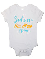 Salam Im New Here - Baby Vests Bodysuits for Boys, Girls