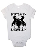 Everyday I'm Shovellin - Baby Vests Bodysuits for Boys, Girls