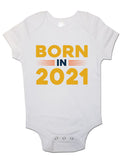 Born In 2021 - Baby Vests Bodysuits for Boys, Girls