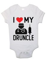 I Love My Druncle - Baby Vests Bodysuits for Boys, Girls