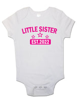 Little Sister EST. 2022 - Baby Vests Bodysuits for Boys, Girls
