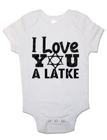 I Love You Latke - Baby Vests Bodysuits for Boys, Girls