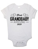 First Grandbaby Arriving 2021 - Baby Vests Bodysuits for Boys, Girls