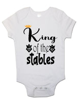 King of The Stables - Baby Vests Bodysuits for Boys, Girls
