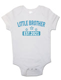 Little Brother EST. 2021 - Baby Vests Bodysuits for Boys, Girls