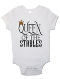 Queen of The Stables - Baby Vests Bodysuits for Boys, Girls