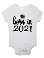 Born In 2021 - Baby Vests Bodysuits for Boys, Girls