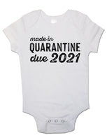 Made In Quarantine Due 2021 - Baby Vests Bodysuits for Boys, Girls