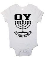Oy To The World - Baby Vests Bodysuits for Boys, Girls