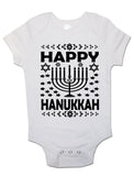 Happy Hanukkah - Baby Vests Bodysuits for Boys, Girls