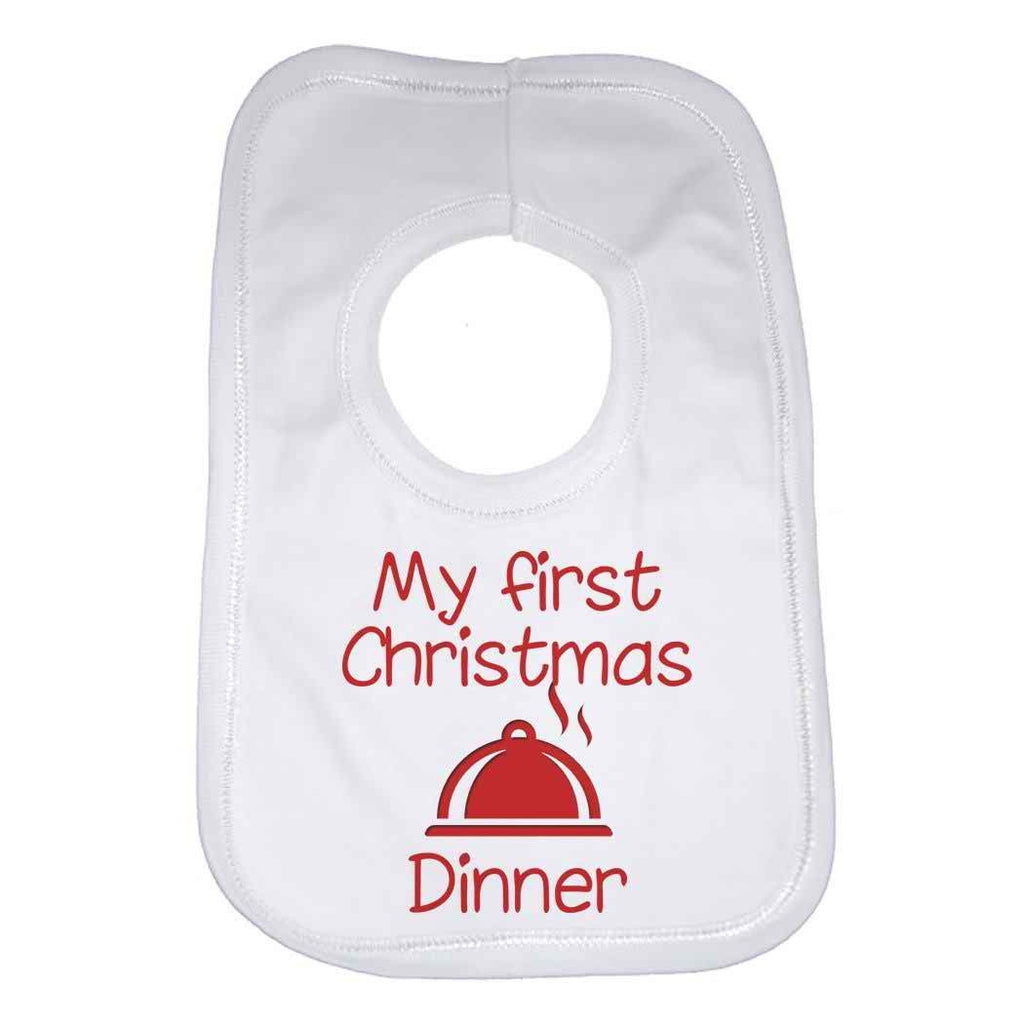 My First Christmas Dinner Baby Bib