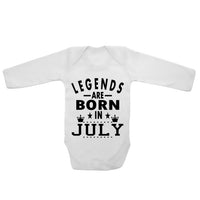 Legends Are Born In July - Long Sleeve Baby Vests
