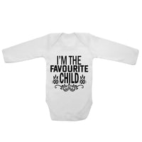 I'm The Favourite Child - Long Sleeve Baby Vests